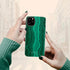 Malachite Marble Agate Custom Name iPhone Case